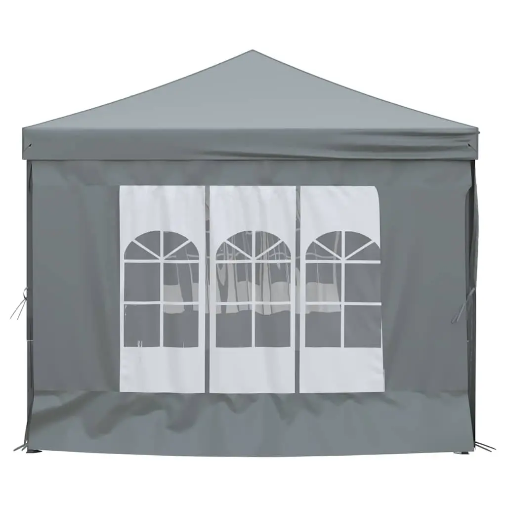 Folding Party Tent with Sidewalls 3x6 m Anthracite Outdoor Canopy Gazebo