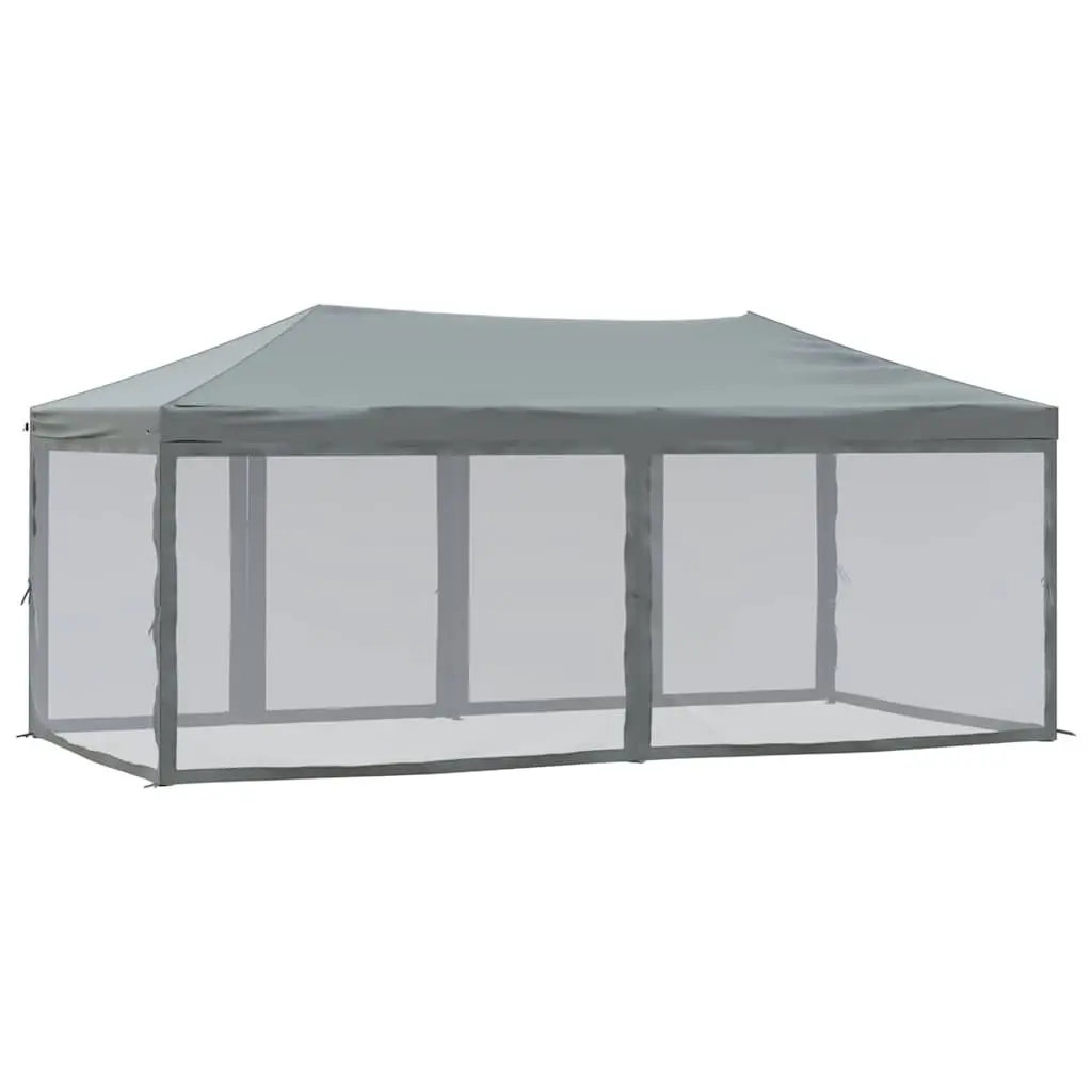 Folding Party Tent with Sidewalls 3x6 m Anthracite Outdoor Gazebo Canopy