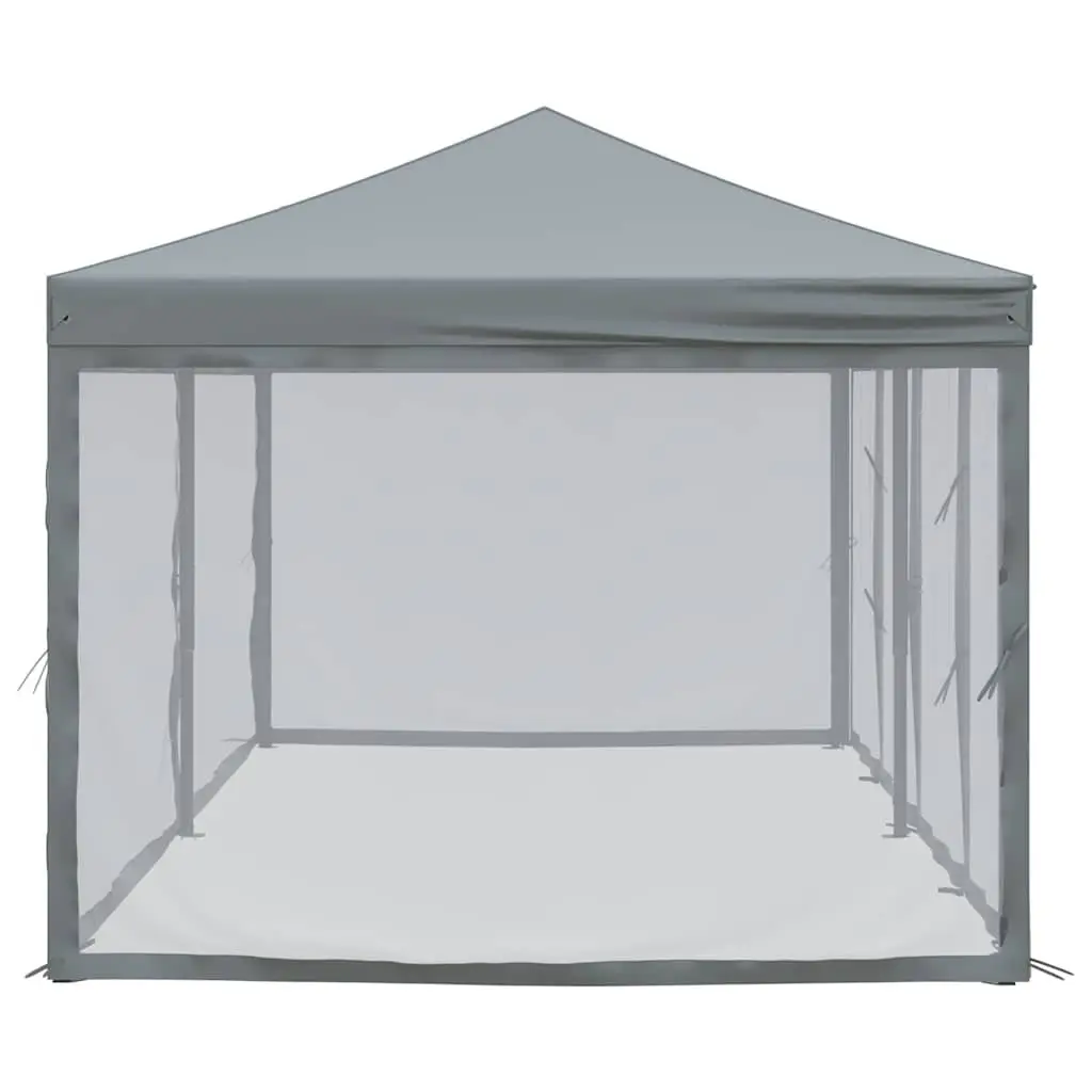 Folding Party Tent with Sidewalls 3x6 m Anthracite Outdoor Gazebo Canopy
