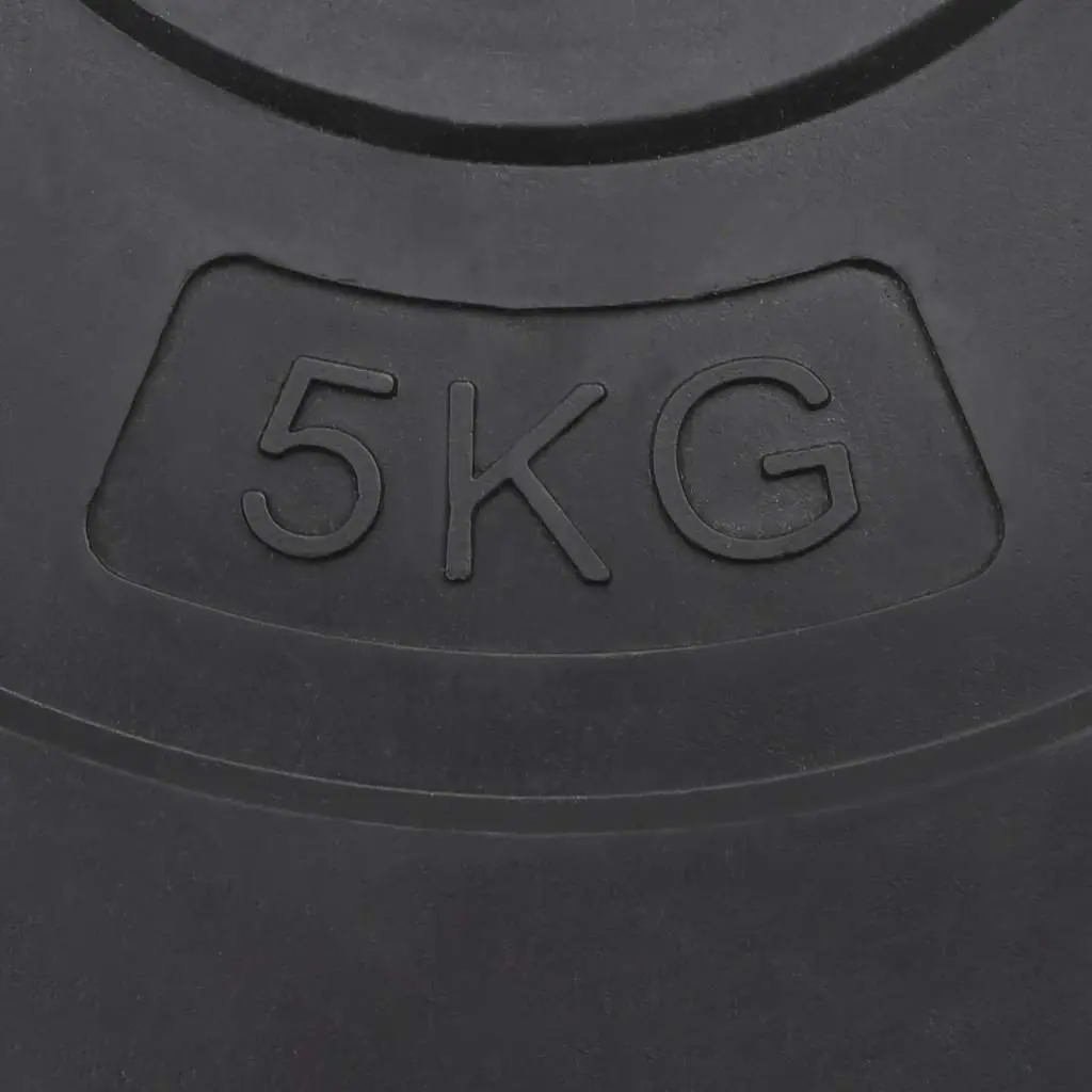 Weight Plates Cement 30 kg Home Gym Training 4 pcs Black