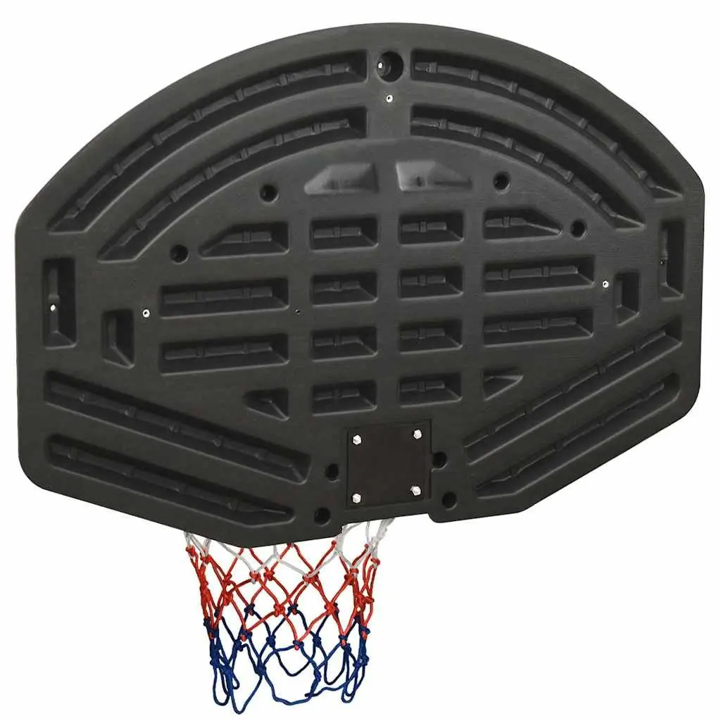 Basketball Backboard Wall-Mounted 90x60cm Black Polyethene Indoor Outdoor