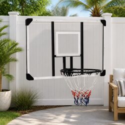 Basketball Backboard Transparent 106x69cm Wall-Mounted Indoor Outdoor Sport Hoop