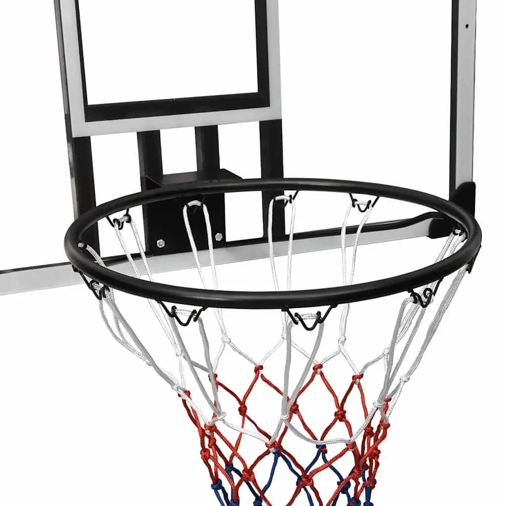 Basketball Backboard Transparent Polycarbonate Wall-Mounted 90x60cm