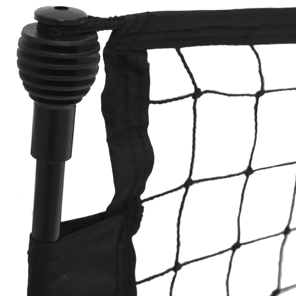 Football Rebounder Net Black and Yellow 183x85x120 cm Soccer Training Rebound