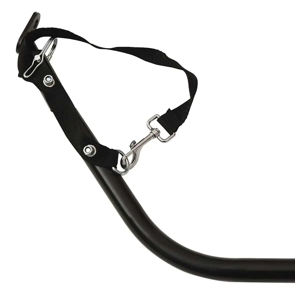 Bicycle Cargo Trailer 45kg Load Capacity Iron Frame Orange