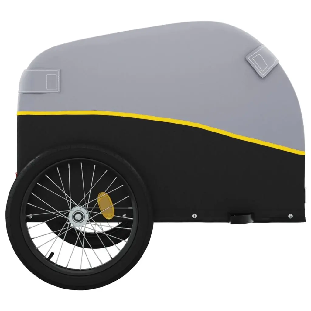 Bike Trailer Heavy Duty Iron 45kg Load Capacity Yellow