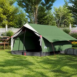 Camping Tent 2-Person Green Waterproof Taped Seams Mesh Ventilation Mosquito