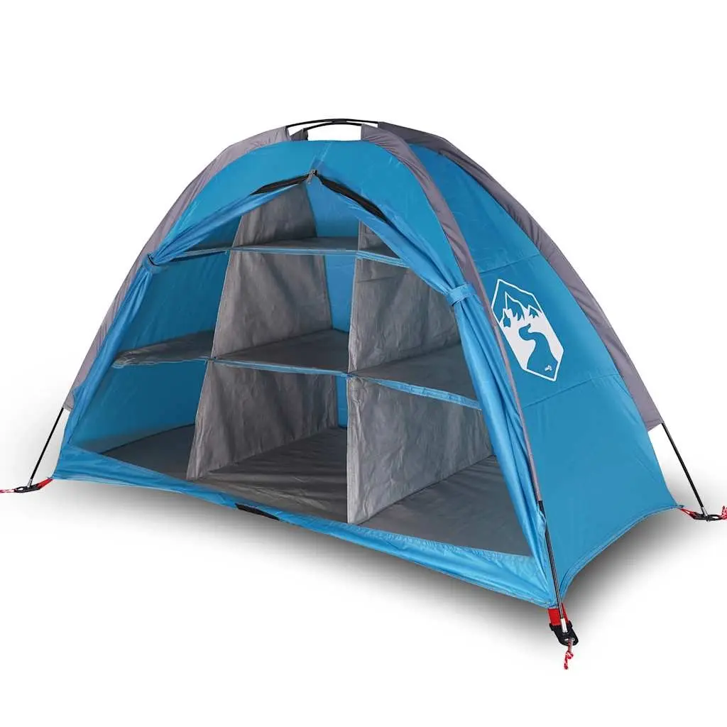 Storage Tent Waterproof 9 Compartments Blue Portable Camping Organiser
