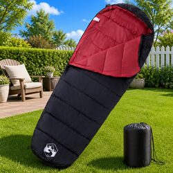 Mummy Sleeping Bag for Adults 3 Season Camping Hiking Outdoor Travel Red