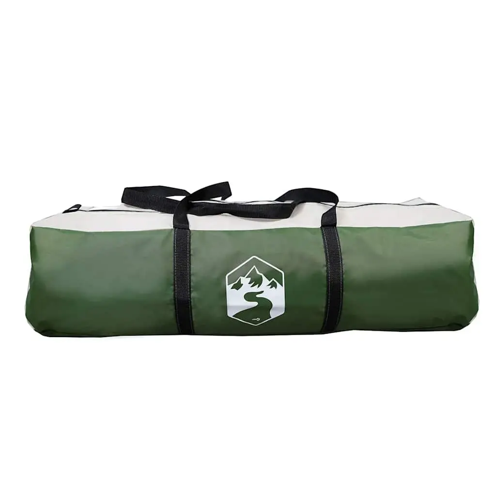 Camping Tent 10-Person Waterproof Green Cabin with Detachable Rainfly and Mosquito Mesh