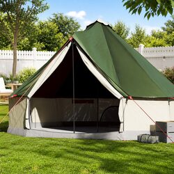10-Person Family Tipi Tent Green Waterproof Camping Outdoor Adventure Shelter