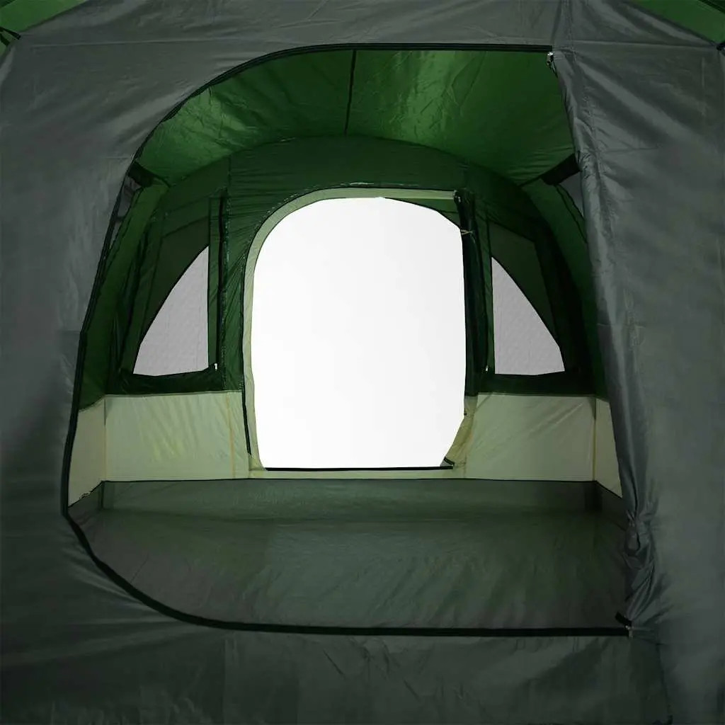 Camping Tent Waterproof 3-Person Green Fibreglass Poles Easy Setup