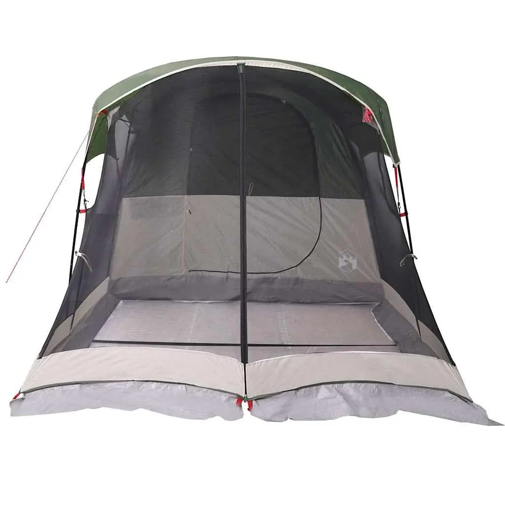 Tunnel Tent Waterproof 8-Person Green Family Camping Outdoor Hiking Shelter