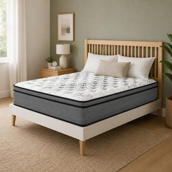 Single Mattress 5 Zone Pocket Spring Euro Top Medium Firm Support Pressure