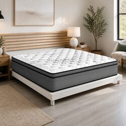 King Size Mattress 5 Zone EuroTop Pocket Spring Medium Firm Support Plush