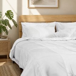 Bamboo Blend Quilt Single 250GSM Moisture Wicking Breathable Lightweight Doona
