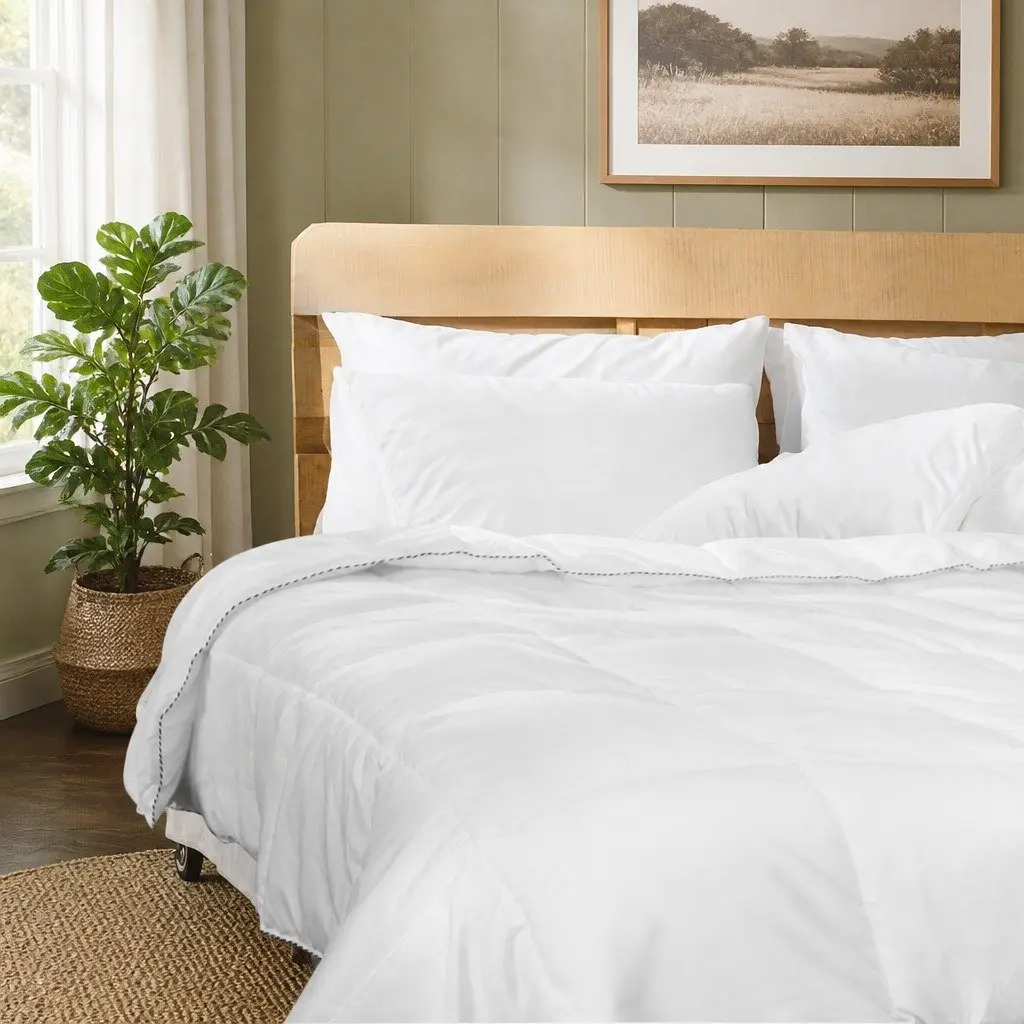 Bamboo Blend Quilt Queen Size 250GSM Moisture-Wicking Breathable Bedding Doona