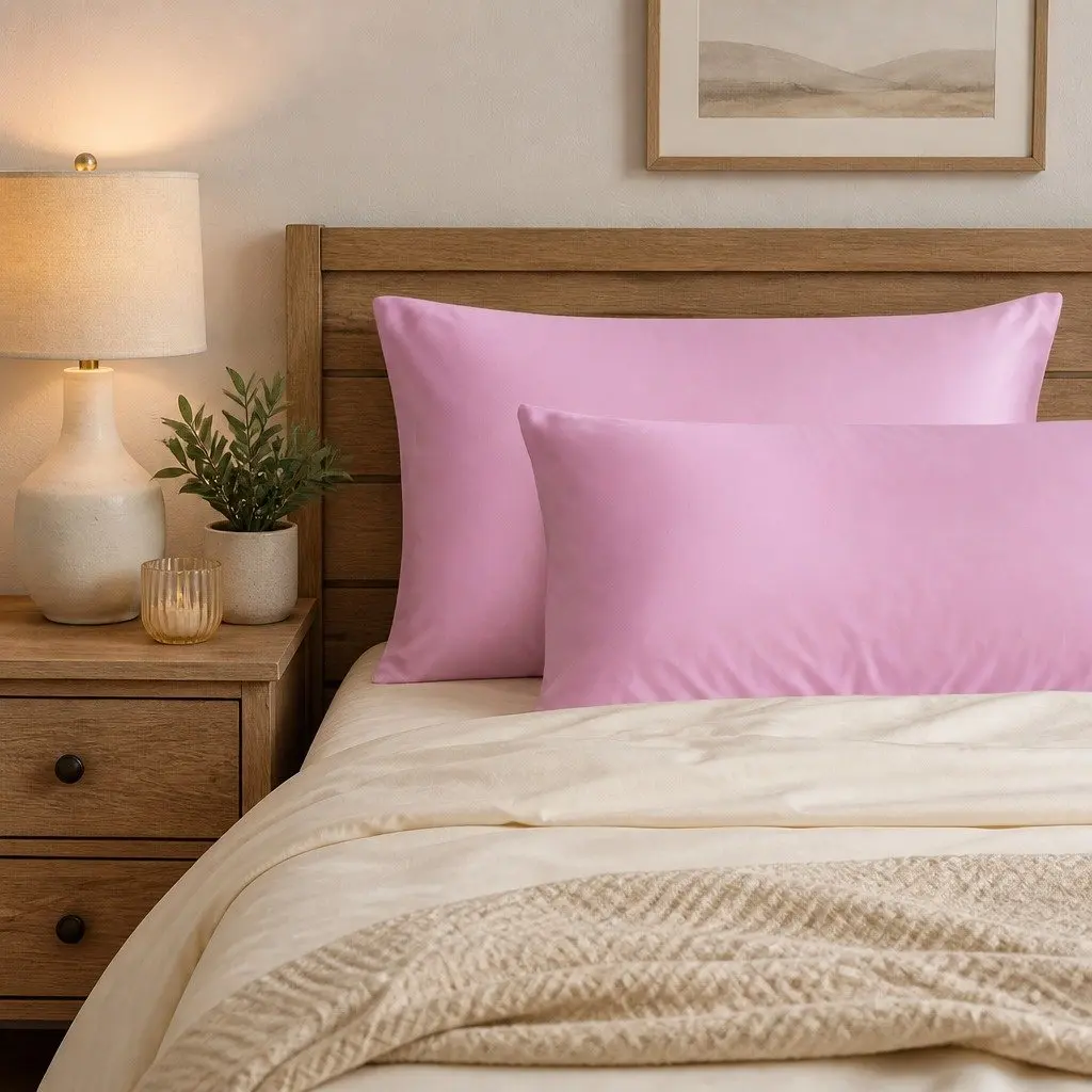 Mulberry Silk Pillowcase Twin Pack 51x76cm Hypoallergenic Breathable Luxurious