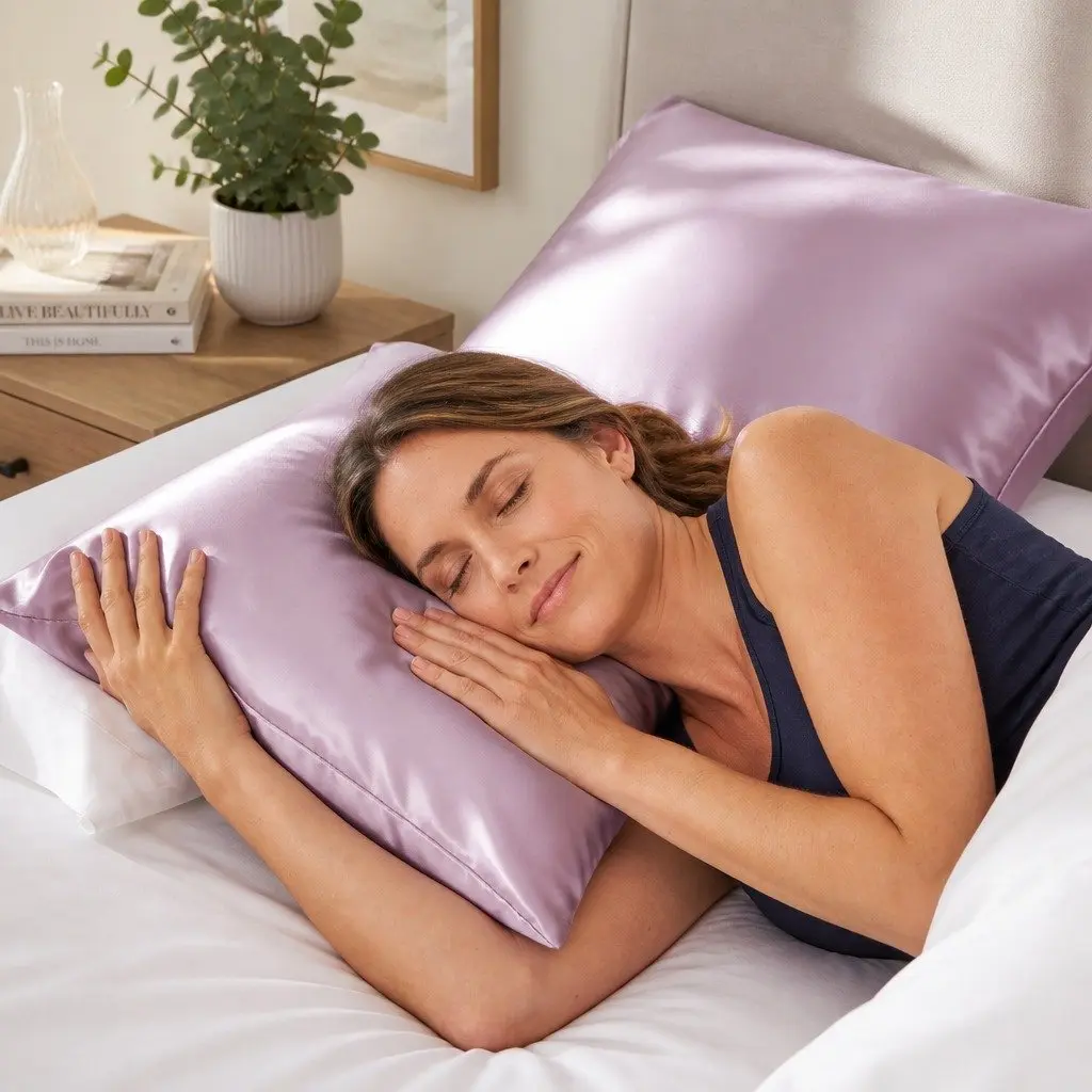 Mulberry Silk Pillowcase Twin Pack 51x76cm Hypoallergenic Breathable Luxurious