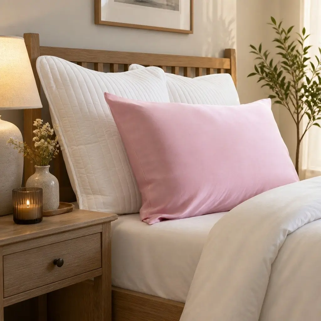 Silk Pillowcase Lilac Single Pack Luxury Bedding Sleep Comfort Home Decor