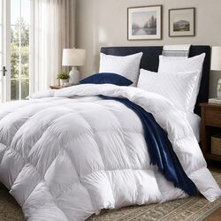 King Silk Blend Quilt 800GSM Soft Breathable Winter Bedding Cotton Cover