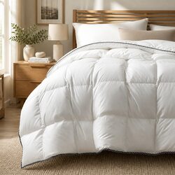 Bamboo Quilt Single 350GSM All-Seasons Lightweight Doona Bedding Sateen Cover