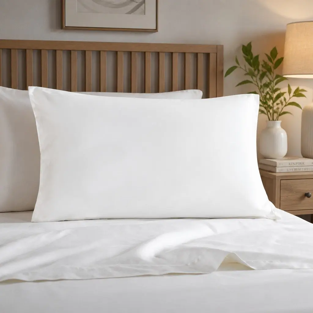 Hotel Pillow Signature Gusseted Design Head Neck Support Cotton Cover