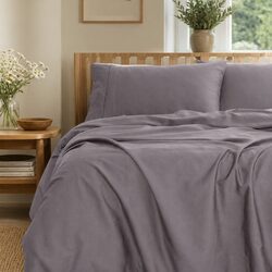 Queen Sheet Set 1000TC Bamboo Cotton Bedding Flat Fitted Pillowcases