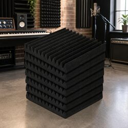 Acoustic Foam 20pcs 30x30x5cm Wedge Sound Absorption Proofing Panel Studio