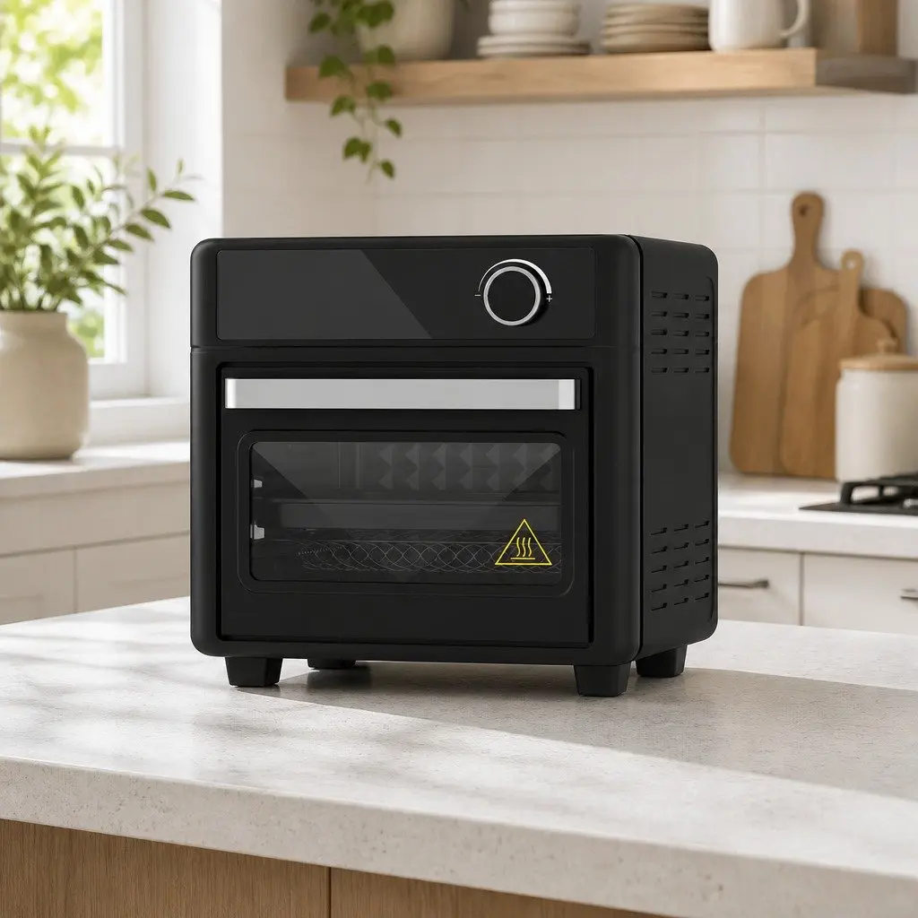 Air Fryer Oven 15L LCD Touch Control Electric Countertop Cooking Appliance Black