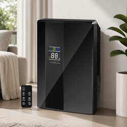 Dehumidifier Air Purifier 2200ml Water Tank Quiet Home Moisture Remover Black