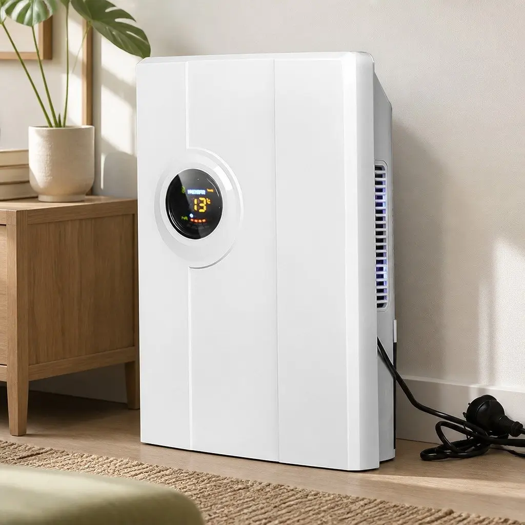Portable Dehumidifier Air Purifier 2L Home Moisture Absorber LED Display Remote