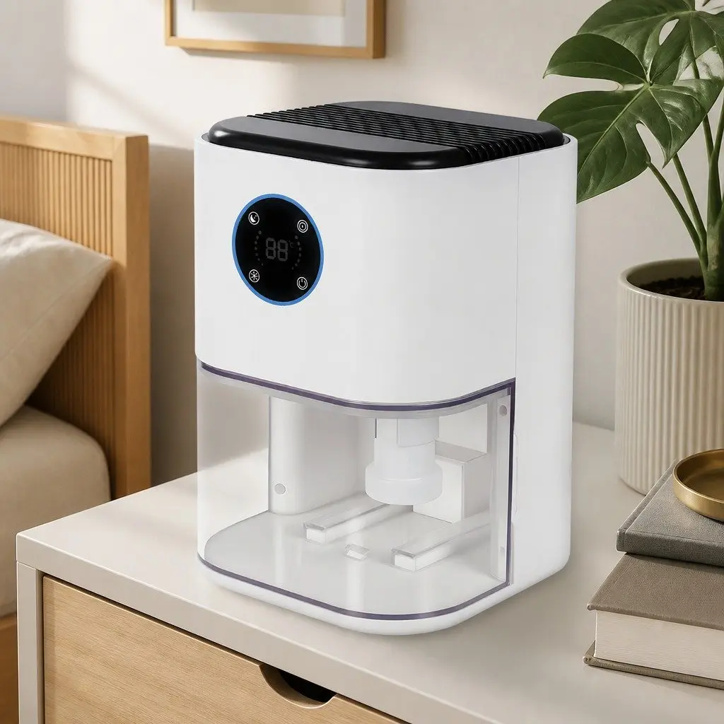 2L Portable Dehumidifier Moisture Absorber Compact Home Bedroom Office Air