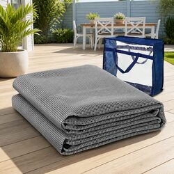 Annex Matting Floor Mats 6M x 2.5M Mesh Caravan Camping Grey Breathable