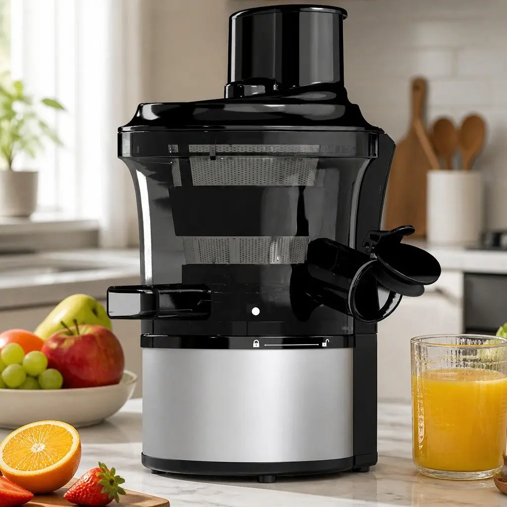 Slow Juicer Cold Press Juice Extractor 95-105 RPM Black PC Body