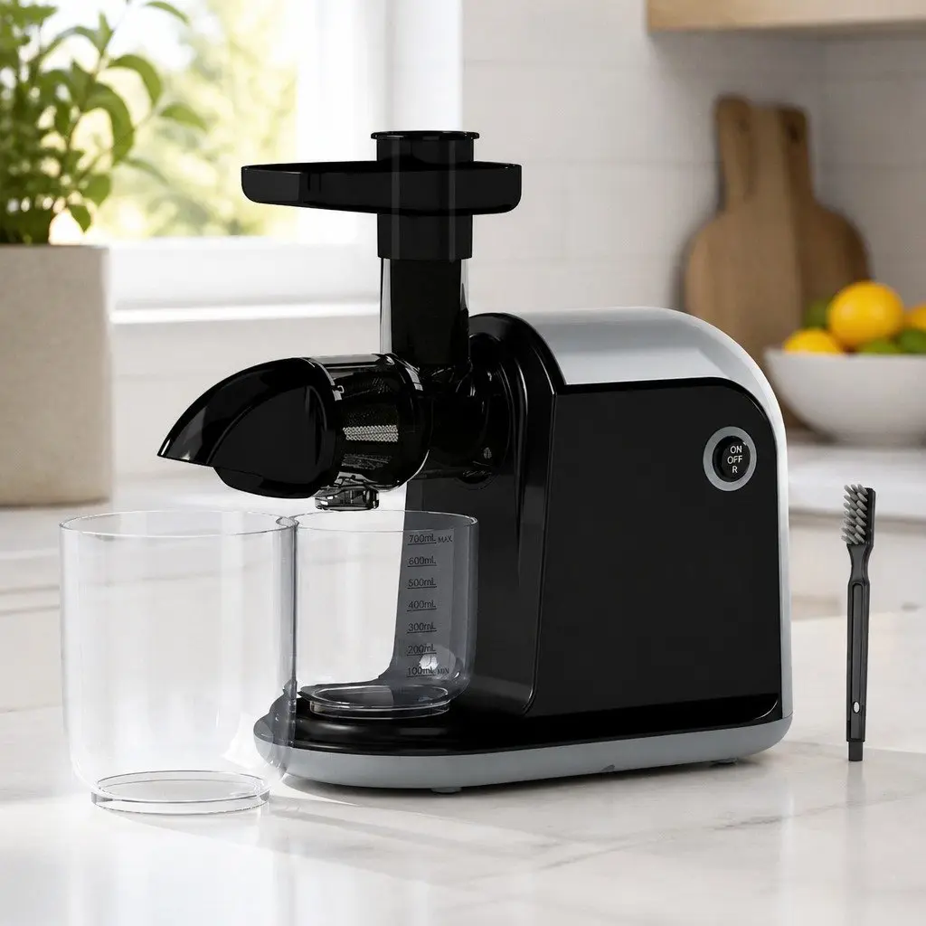 Cold Press Masticating Juicer 150W Silent Motor Black