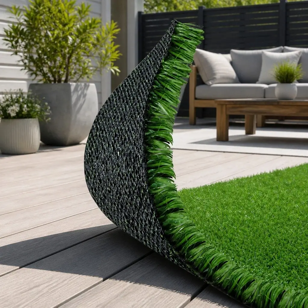 Artificial Grass Synthetic Turf 1x10m Olive Lawn 17mm Pile Fake Garden