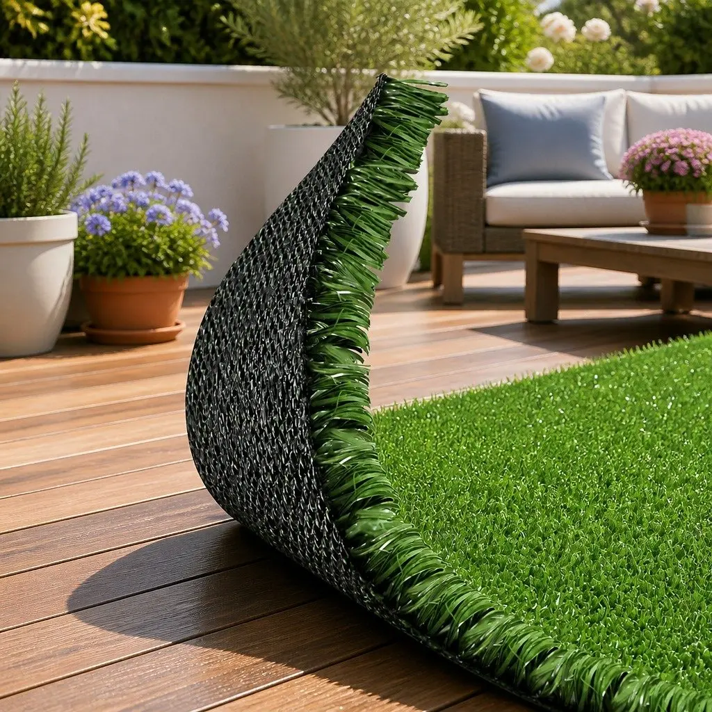 Artificial Grass Synthetic Turf 2x5m Olive Lawn 10SQM Realistic Fake Grass Roll