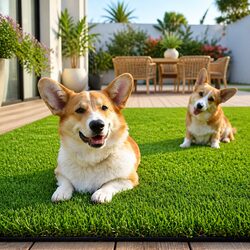 Synthetic Artificial Grass Turf 20mm Pile 2m x 5m Four-Tone Lawn Garden Outdoor