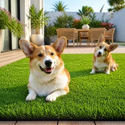 Synthetic Artificial Grass Turf 20mm Pile 2m x 5m Four-Tone Lawn Garden Outdoor