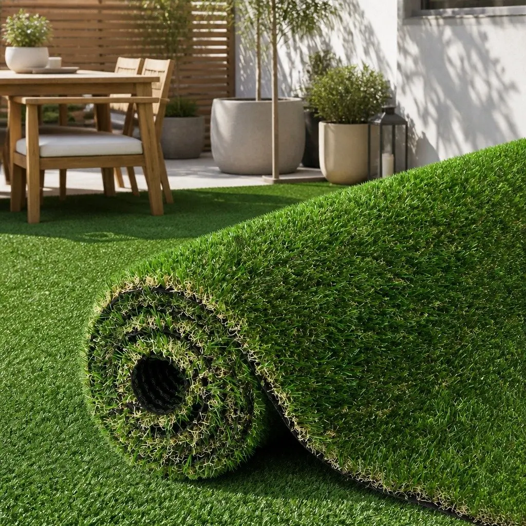Artificial Grass Synthetic Turf 30mm Thick 2m x 5m Lawn Garden Outdoor Fake