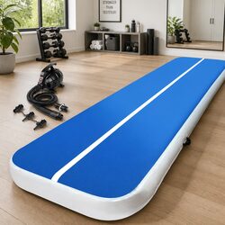 Inflatable Air Track Mat 4M x 1M Gymnastics Tumbling Training with Electric Pump