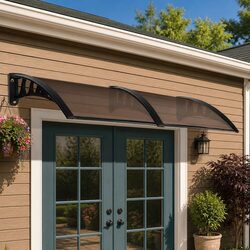 Window Door Awning 1m x 2.4m Hollow Sheet Canopy Shade Cover Modern Design