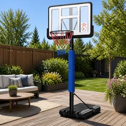 Basketball Hoop Stand System Adjustable 2.45m to 3.05m Portable Acrylic