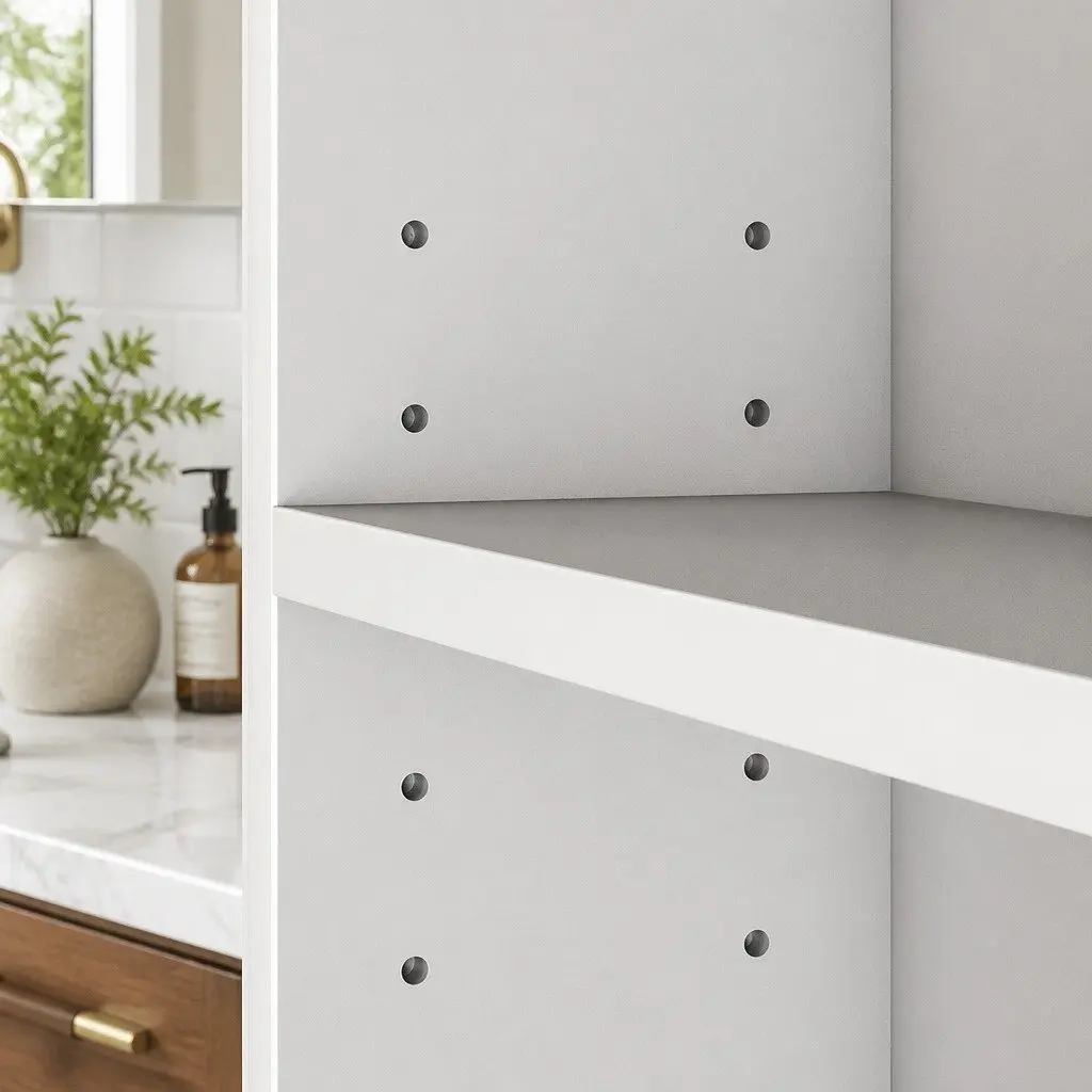 Bathroom Mirror Cabinet Wall-Mounted 75CM with 5X Magnifying Mirror Adjustable Shelves White