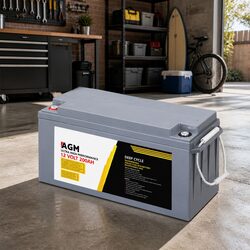 12V 200Ah Deep Cycle Battery AGM Portable Power Solar Caravan Camping Off-Grid