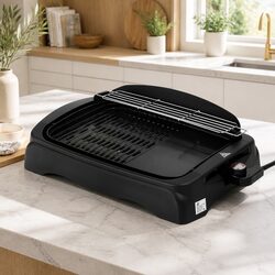 Electric BBQ Grill Non-stick Plate Indoor Outdoor Smokeless 1950W 4-6 Person