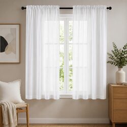 Blockout Curtains 2 Panels 132x160cm Light Filtering Window Drapes Rod Pocket