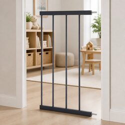 Baby Safety Gate Adjustable Pet Pressure Mounted Auto-Close Steel Barrier 30cm
