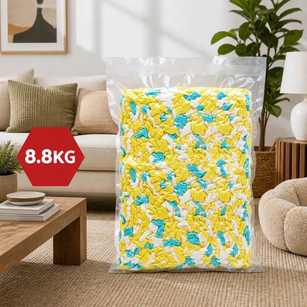 Bean Bag Filler 20lbs Shredded Memory Foam High Density Soft Filling Pillow
